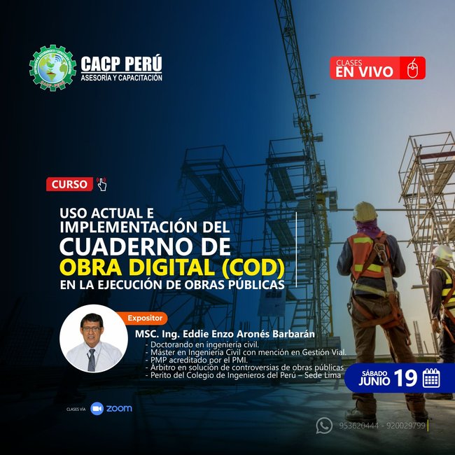 Uso Actual E Implementación Del Cuaderno De Obra Digital (Cod) En La Ejecución De Obras Públicas. 2021 - 1