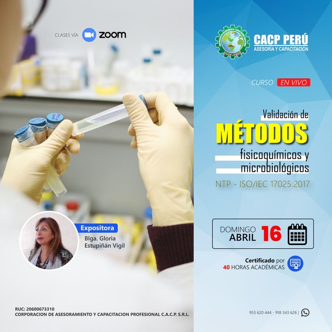 Validación De Métodos Fisicoquímicos Y Microbiológicos Según La Ntp - Iso/Iec 17025:2017. 2023 - 1