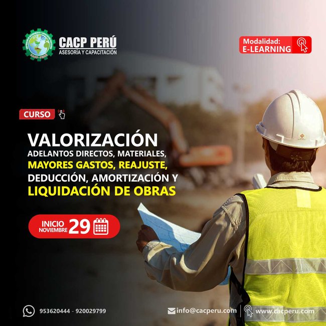 Valorización, Adelantos Directos, Materiales, Mayores Gastos Generales, Reajuste, Deducción, Amortización Y Liquidación De Obras Públicas. 2020 - 2