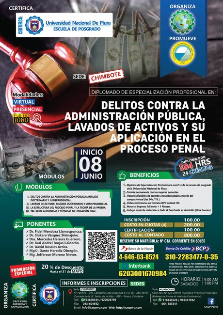 Delitos Contra La Administración Pública, Lavados De Activos Y Su Aplicación En El Proceso Penal. 2019 - 1