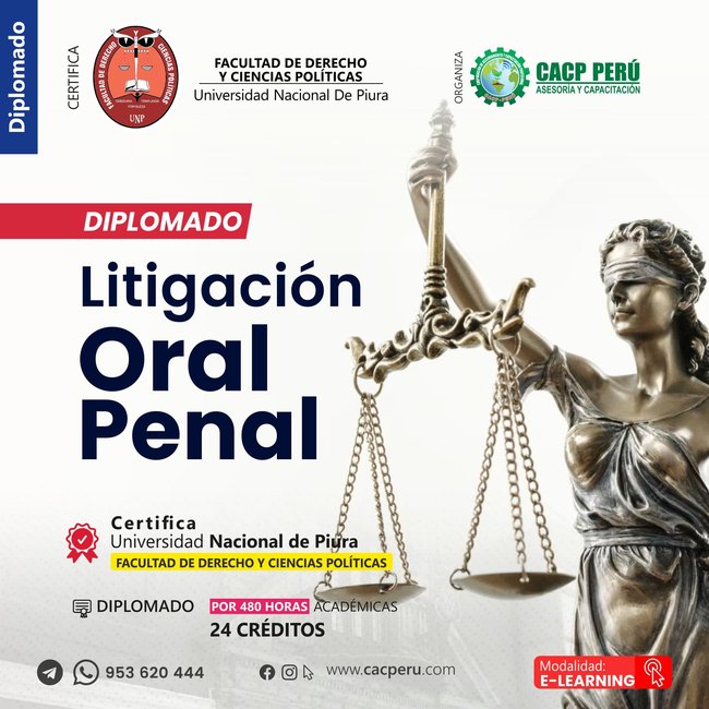 Litigación Oral Penal. 2025-1 E
