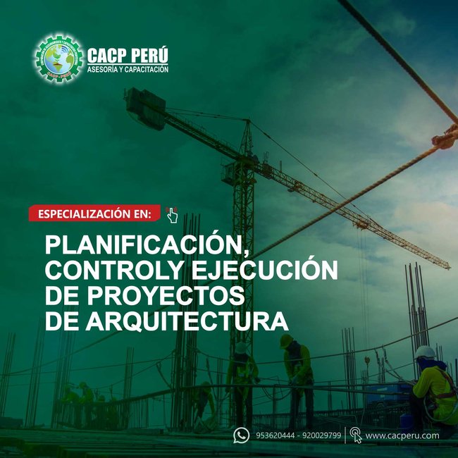 Planificación, Control Y Ejecución De Proyectos De Arquitectura. 2020 - 2