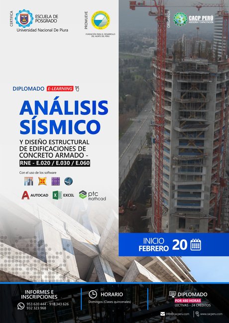Análisis Sísmico Y Diseño Estructural De Edificaciones De Concreto Armado - Rne - E.020 / E.030 / E.060. 2022 - 1