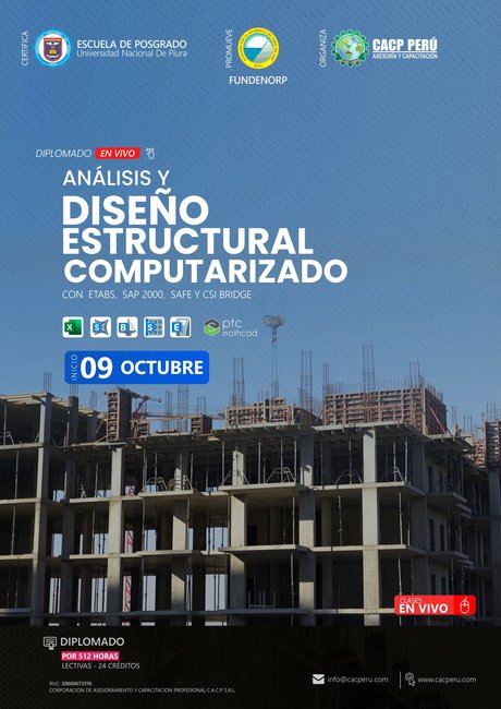 Análisis Y Diseño Estructural Computarizado Con Etabs, Sap 2000, Safe Y Csi Bridge. 2022 - 2