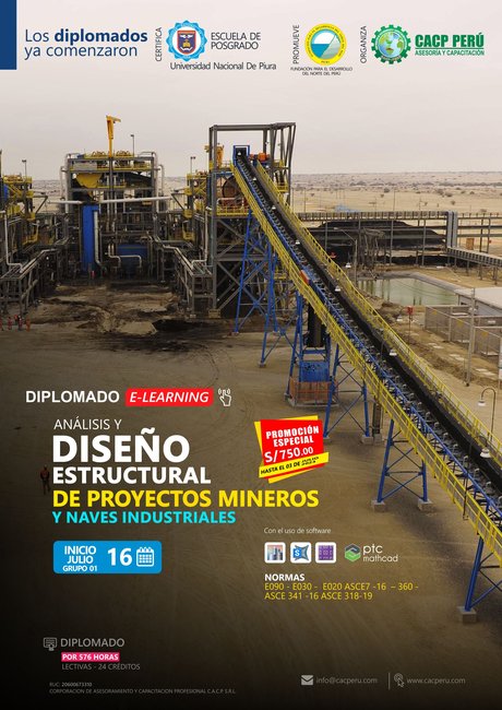 Análisis Y Diseño Estructural De Proyectos Mineros Y Naves Industriales. 2023 - 2 E-Learning