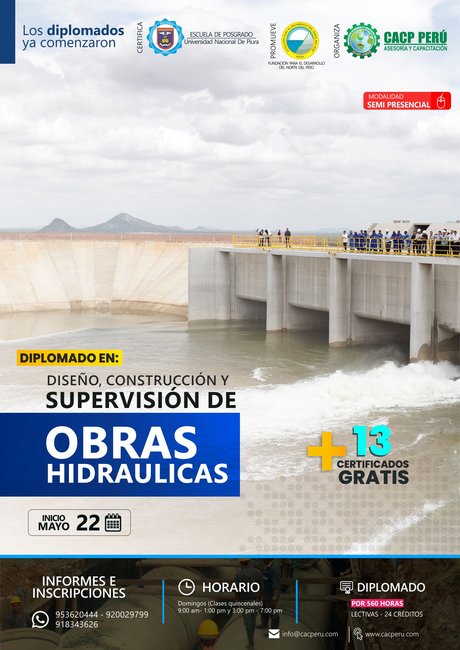 Diseño, Construcción Y Supervisión De Obras Hidráulicas. 2022 - 2