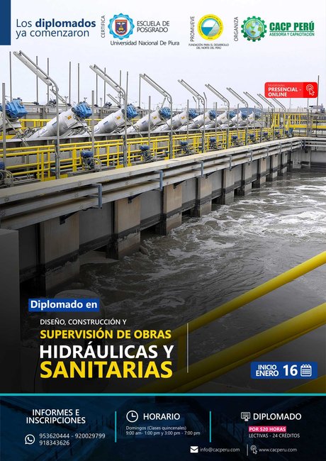 Diseño, Construcción Y Supervisión De Obras Hidráulicas Y Sanitarias. 2022 - 1