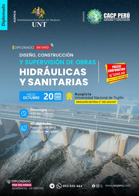 Diseño, Construcción Y Supervisión De Obras Hidráulicas Y Sanitarias. 2024 - 2