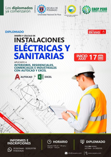 Diseño Y Cálculo De Instalaciones Eléctricas Y Sanitarias Aplicado A Interiores, Residenciales, Comerciales E Industriales Con Autocad Y Excel. 2021 - 2