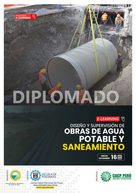 Diseño Y Supervisión De Obras De Agua Potable Y Saneamiento. 2023-2.2 Elerning