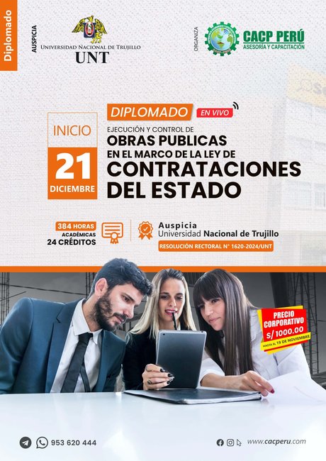 Ejecución Y Control De Obras Publicas En El Marco De La Ley De Contrataciones Del Estado. 2024 - 2