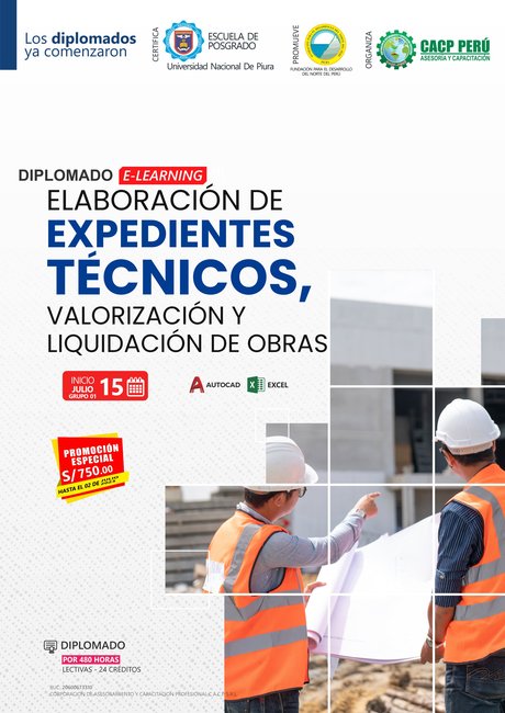 Elaboración De Expedientes Técnicos, Valorización Y Liquidación De Obras. 2023 - 2 Elearning