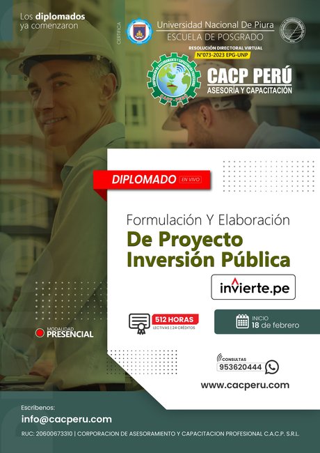 Formulación Y Elaboración De Proyecto De Inversión Pública 2024 - 1.2