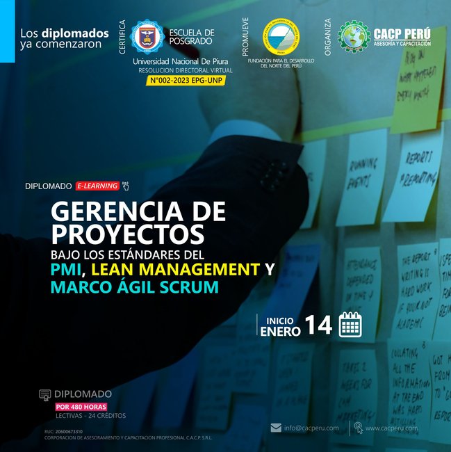 Gerencia De Proyectos Bajo Los Estándares Del Pmi, Lean Management Y Marco Ágil Scrum. 2023 - 1 E-Learning