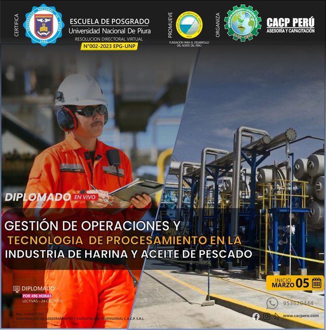 Gestión De Operaciones Productivas Y Tecnología De Procesamiento De La Industria De Harina Y Aceite De Pescado 2023 - 1