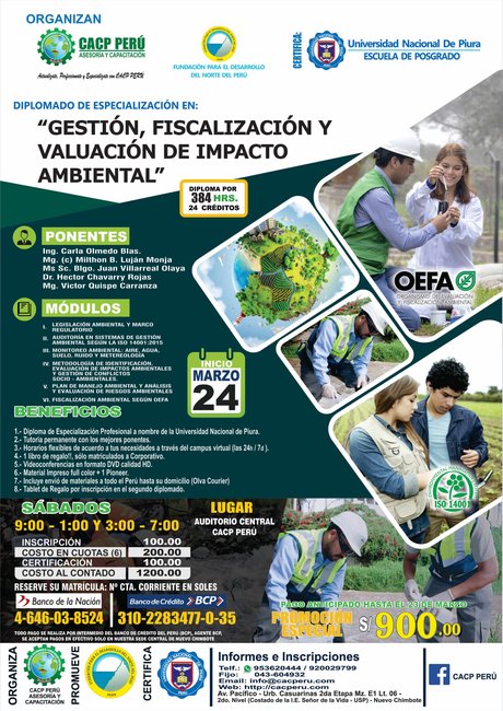 Gestión, Fiscalización Y Evaluación De Impacto Ambiental 2018 - I