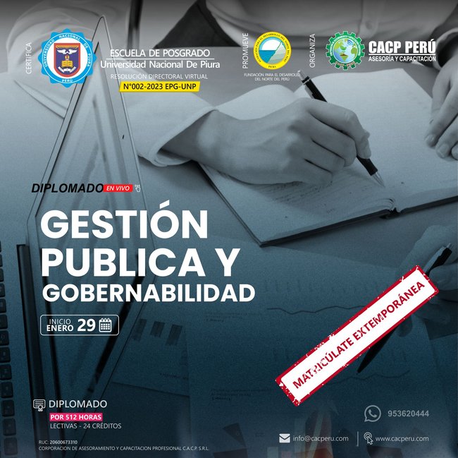 Gestion Pública Y Gobernabilidad. 2023 - 1