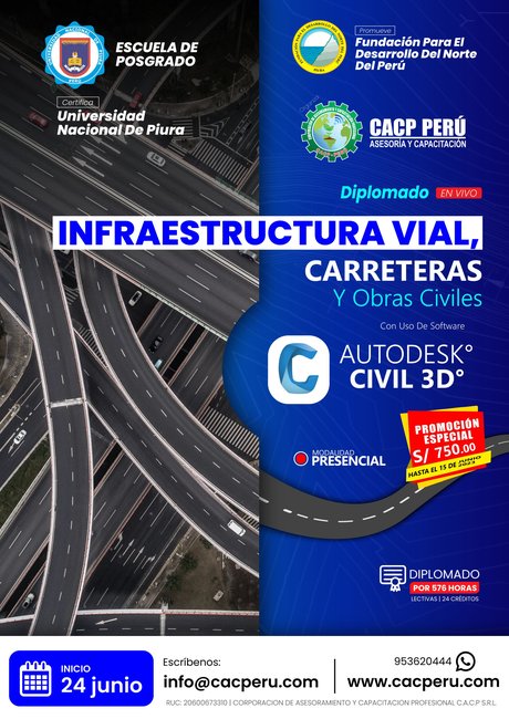Infraestructura Vial, Carreteras Y Obras Civiles Con Uso De Software Autodesk Civil 3D 2023 - 1