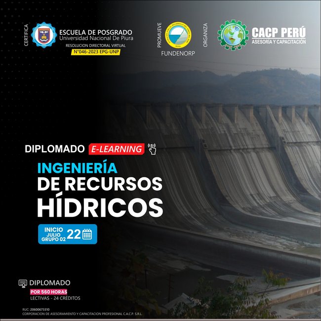 Ingeniería De Recursos Hídricos. 2023-2 Elerning