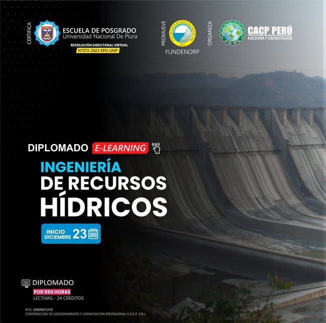 Ingeniería De Recursos Hídricos. 2023-2.2 Elerning