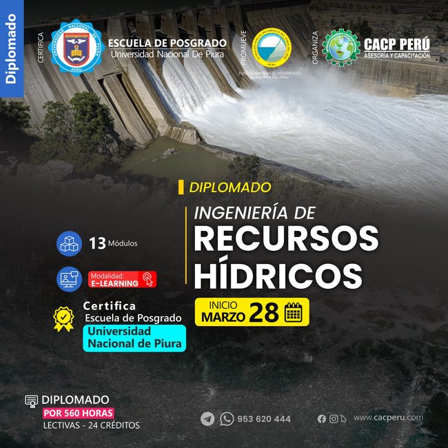 Ingeniería de recursos hídricos. 2026-1 E