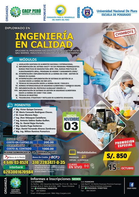 Ingeniería En Calidad. 2019 - 2 - Chimbote