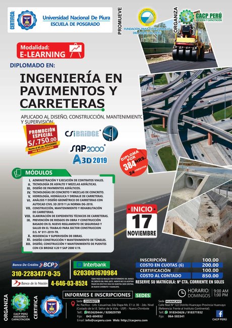 Ingeniería En Pavimentos Y Carreteras. 2019 - 2