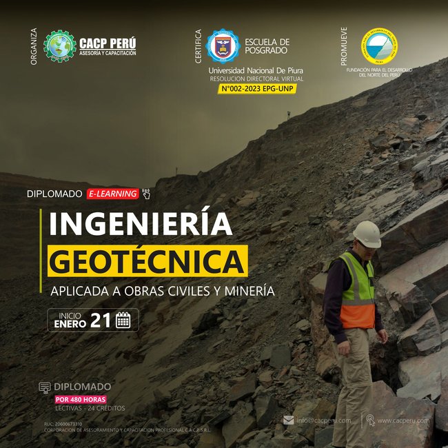 Ingeniería Geotécnica Aplicada A Obras Civiles Y Minería. 2023 - 1