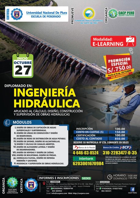 Ingeniería Hidráulica. 2019 - 2