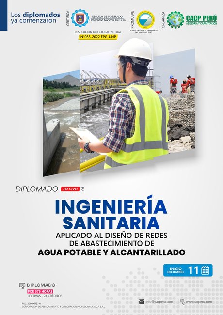 Ingeniería Sanitaria Aplicado Al Diseño De Redes De Abastecimiento De Agua Potable Y Alcantarillado. 2023 - 1