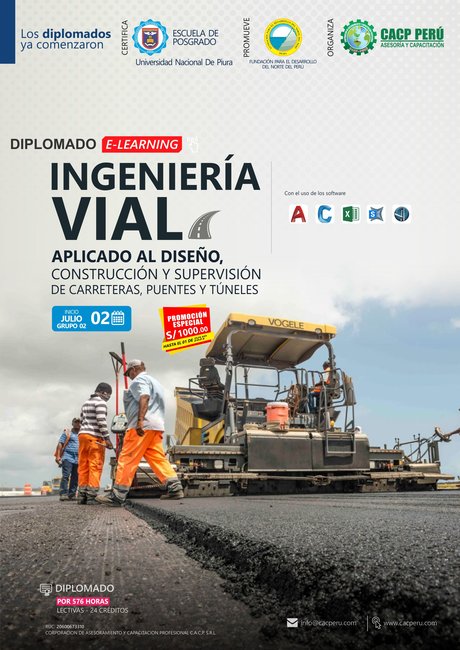 Ingeniería Vial Aplicado Al Diseño, Construcción Y Supervisión De Carreteras, Puentes Y Túneles. 2023-2 Elerning