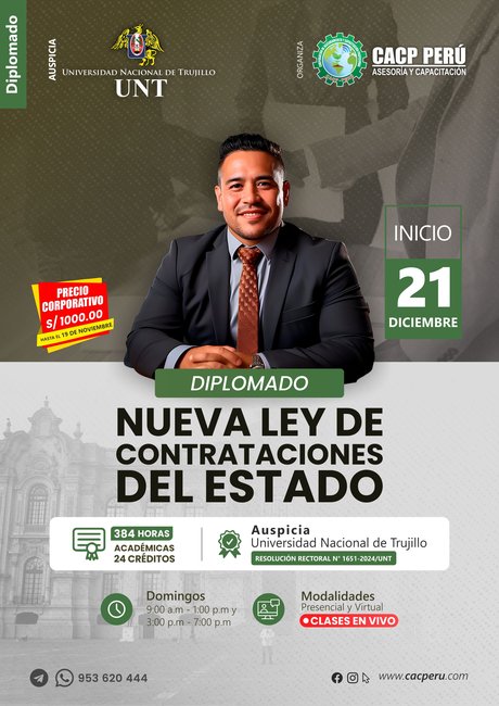 Nueva Ley De Contrataciones Del Estado. 2024 - 2