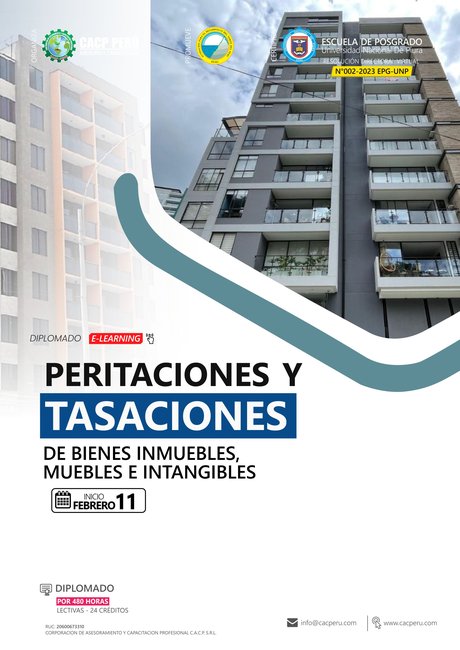 Peritaciones Y Tasaciones De Bienes Inmuebles, Muebles E Intangibles 2023-1