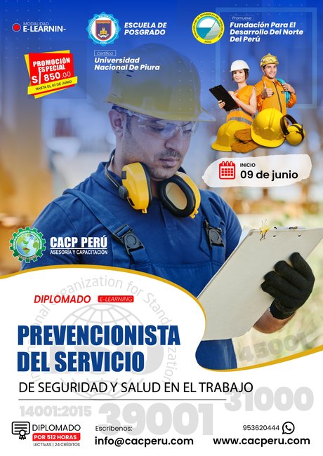Prevencionista Del Servicio De Seguridad Y Salud En El Trabajo 2024 - 1.3 E-Learning