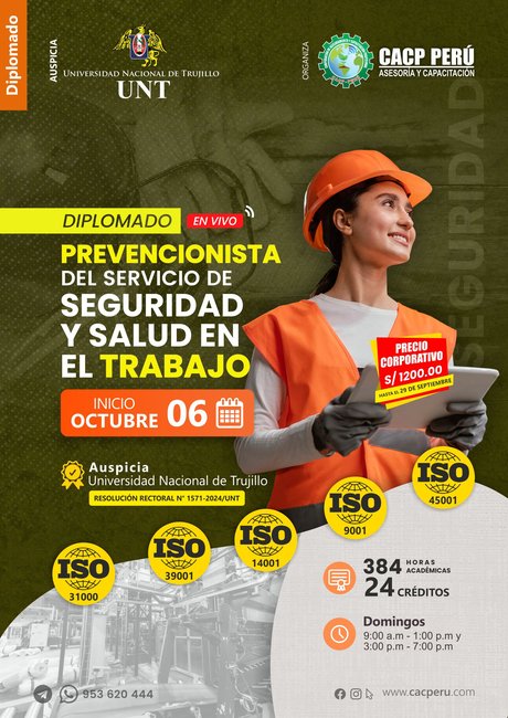 Prevencionista Del Servicio De Seguridad Y Salud En El Trabajo. 2024 - 2