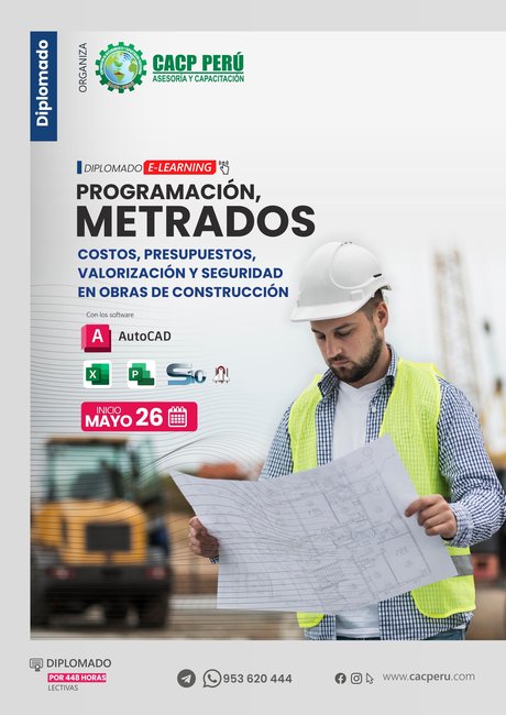 Programación, Metrados, Costos, Presupuestos, Valorización Y Seguridad En Obras De Construcción. 2024-1