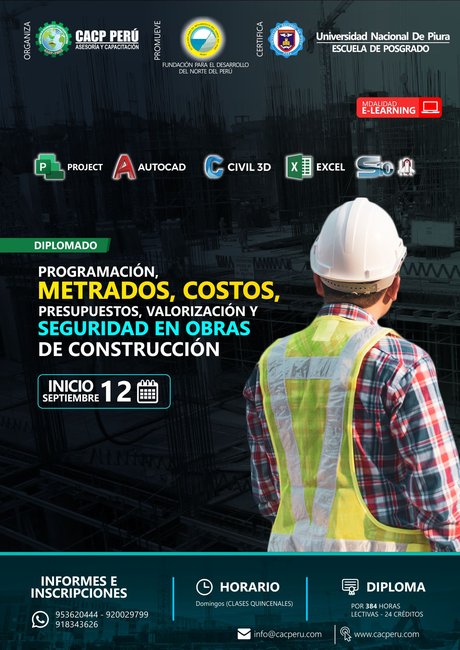 Programación, Metrados, Costos, Presupuestos, Valorización Y Seguridad En Obras De Construcción. 2021 - 4