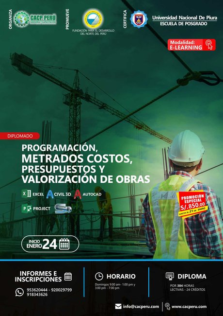 Programación, Metrados Costos, Presupuestos Y Valorización De Obras. 2021 - 1