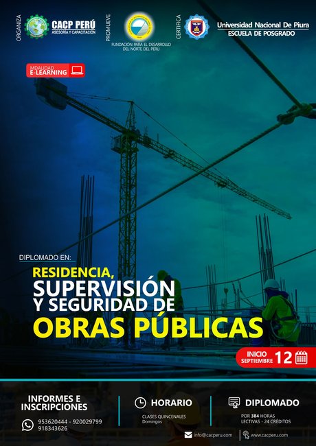 Residencia, Supervisión Y Seguridad De Obras Públicas. 2021 - 3
