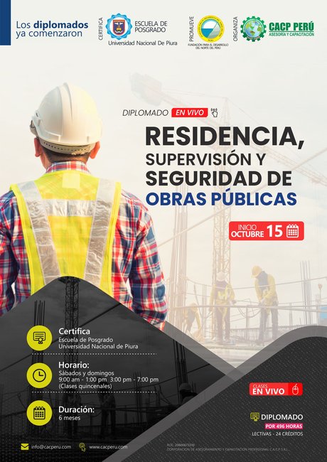 Residencia, Supervisión Y Seguridad De Obras Públicas. 2022 - 3