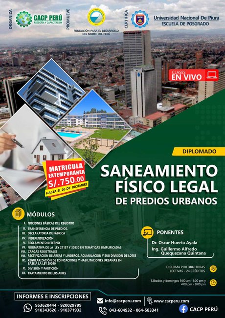 Saneamiento Físico Legal De Predios Urbanos. 2020 - 2