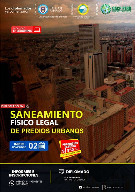 Saneamiento Físico Legal De Predios Urbanos. 2024 - 2 E-Learning