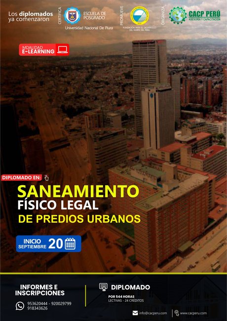 Saneamiento Físico Legal De Predios Urbanos. 2025-2 E
