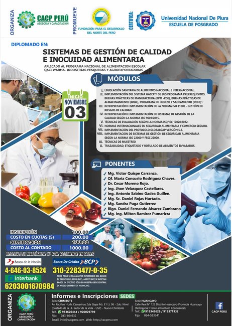 Sistema De Gestión De Calidad E Inocuidad Alimentaria. 2019 - 2