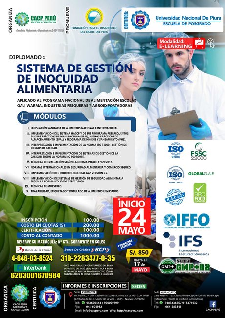 Sistema De Gestión De Calidad E Inocuidad Alimentaria. 2020 - 1