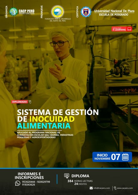 Sistema De Gestión De Calidad E Inocuidad Alimentaria. 2021 - 2