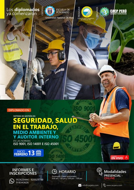 Sistema De Gestión En Seguridad, Salud En El Trabajo, Medio Ambiente Y Auditor Interno En Las Normas Iso 9001, Iso 14001 E Iso 45001. 2022 - 1