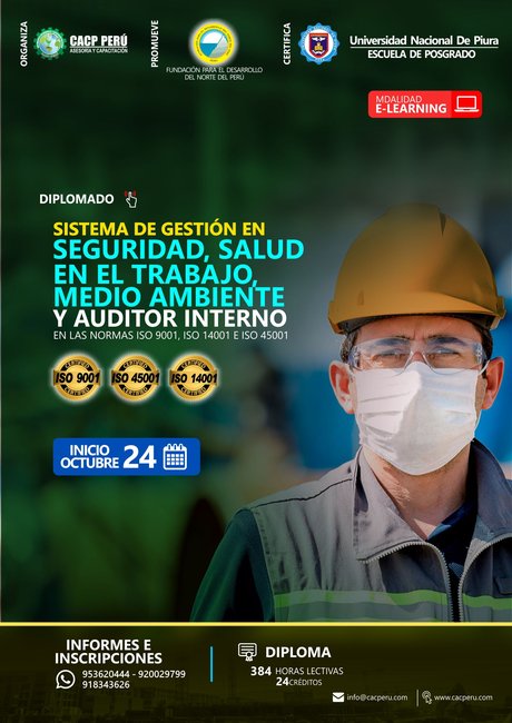 Sistema De Gestión En Seguridad, Salud En El Trabajo, Medio Ambiente Y Auditor Interno En Las Normas Iso 9001, 14001 Y 45001. 2021 - 3