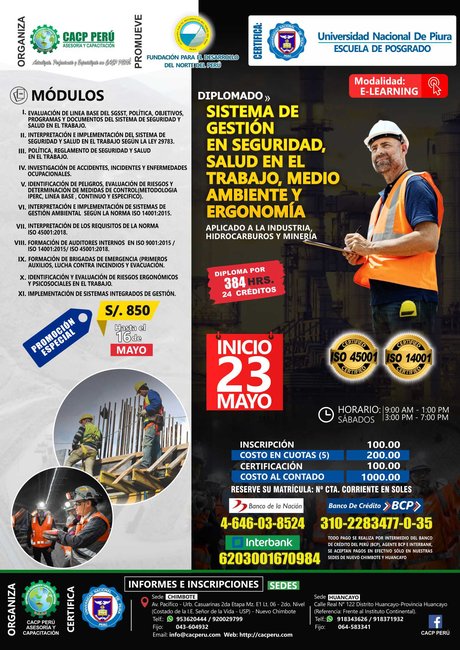 Sistema De Gestión En Seguridad, Salud En El Trabajo, Medio Ambiente Y Ergonomía. 2020 - 1