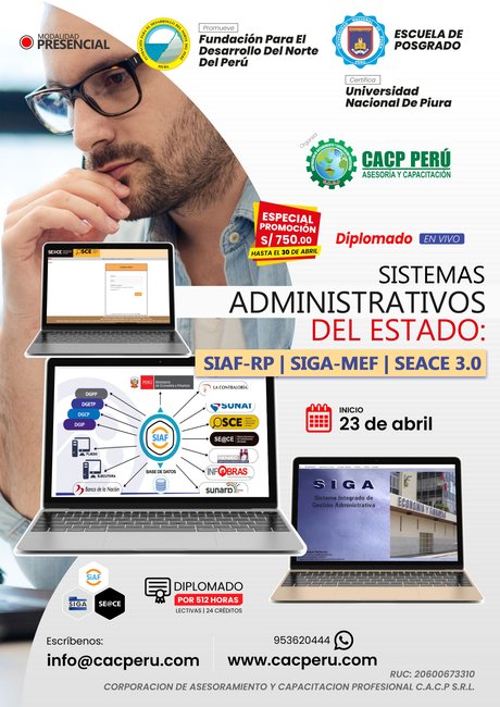 Sistemas Administrativos Del Estado Siaf - Rp, Siga – Mef Y Seace 3.0 2023 - 1